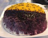 Hình bước làm 1 của món CheeseCake chanh dây & quả mọng không dùng lò nướng
