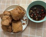 Foto langkah ke 3 dari resep Tahu putih goreng telur saus kecap.