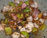 A picture of step 5 of Paneer Chilli.