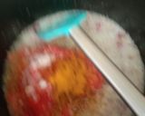 A picture of step 4 of Masala bhindi.