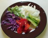A picture of step 1 of Colorful masoor dhal multi veg koottu.