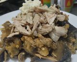 Foto del paso 2 de la receta: Berenjenas con pollo bbq🍗🍯🍆