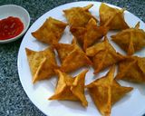 Hình bước làm 6 của món Hoành Thánh Chiên Chay