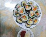 Hình bước làm 6 của món Cơm cuộn Hàn Quốc (kimpap) ♥