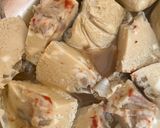 A picture of step 4 of Egg tofu.