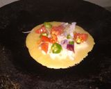 A picture of step 3 of Wheat Chilla.