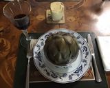 A picture of step 2 of California Farm No Waste Artichoke and Cream Soup.