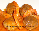 Foto del paso 11 de la receta: Albóndigas con langostinos sin gluten