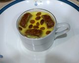 A picture of step 4 of Diet custard with diet cake.
