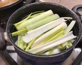 Une image de l'étape 3 de Feuilletés chèvre poireaux, salade de jeunes pousses.