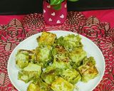 A picture of step 6 of Cheesey Hariyali Paneer Tikka.