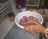 صورة لخطوة 1 من وصفة المقلية بلحم طري وشحمة