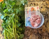 Hình bước làm 1 của món Canh cải xoong
