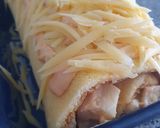 Foto del paso 1 de la receta: 😋 Pionono con palmitos, jamón y queso y lluvia de Gruyere