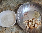 A picture of step 1 of Semolina kheer.