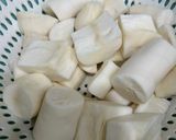 Hình bước làm 1 của món Chè Sắn Mochi Bí Đỏ