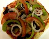 Fusion chicken tikka pizza recipe step 3 photo