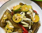 Hình bước làm 4 của món Tảo chile xả tắc