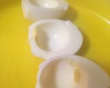 A picture of step 1 of Deviled Eggs!.