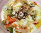 Foto del paso 6 de la receta: Cazuela vegetariana con "corazón" de crema de espinacas