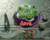 Foto langkah ke 8 dari resep Steamed Pandan Cake Deva.