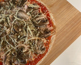 Foto del paso 3 de la receta: Pizza de fajita integral con champiñón 🍕