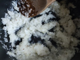 Risotto de champiñones y pimentón rojo