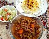 عکس مرحله 2 از دستور خوراک لوبیا سبز