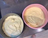 A picture of step 2 of Emergency Quick Birthday Cake :P - Ok I Know Its Basically a Victoria Sponge with a Little Extra :P.