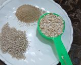 A picture of step 1 of Khajur nuts gond pak / healthy and tasty this winter special.