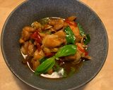 A picture of step 7 of 3 cups chicken (三杯雞).