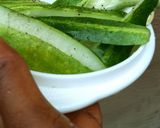A picture of step 1 of Cucumber& Pepper Salad.