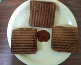 A picture of step 3 of Grilled Cheese sandwich.