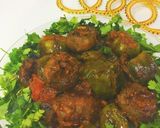 A picture of step 8 of Stuffed mushroom baingan masala.