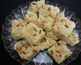 A picture of step 9 of Milk Powder Burfi/Milk Sweet.