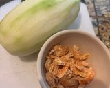 Hình bước làm 1 của món Canh bầu nấu tôm khô