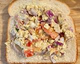 A picture of step 3 of Tofu Mayo Toast Sandwich.