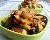 Hình bước làm 6 của món Heo quay kho dưa cải