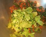 A picture of step 5 of Schezwan Rice.
