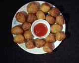 A picture of step 4 of Bottle gourd pakoda.