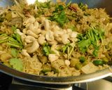 A picture of step 5 of Aromatic, spicy, and healthy pilaf with basil Pesto and vegetables.