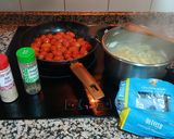 Foto del paso 2 de la receta: Pasta con tomates cherry y albahaca