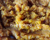 Foto langkah ke 1 dari resep Bolu Labu kuning Kukus.