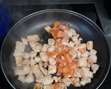 Foto del paso 3 de la receta: Pasta con pechuga de pavo y pesto