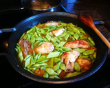 Foto del paso 9 de la receta: Pollo guisado con judías verdes a la aroma de tomillo limonero