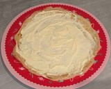 Túrós gyümölcsös palacsintatorta recept fázis 4 fotója