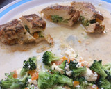 Foto del paso 6 de la receta: Pechuga rellena, en crema de piñón
