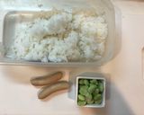 Foto langkah ke 1 dari resep Sosis Ketchup Rice 🍚 Favorit Anak.