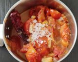 A picture of step 2 of Ginger Garlic chutney.