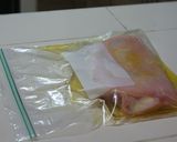 A picture of step 4 of Argentinian Pork "Matambrito" marinated with Rosemary infusion.